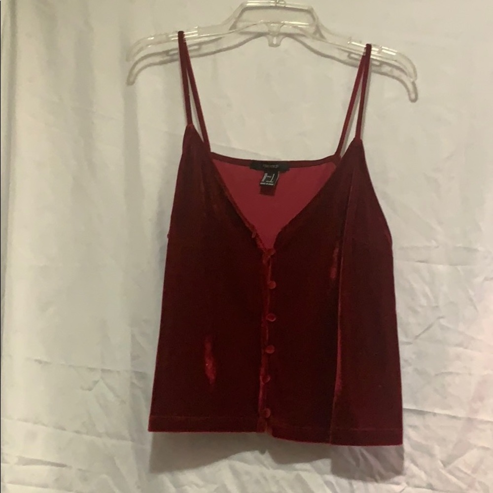 Forever 21 velvet tank top